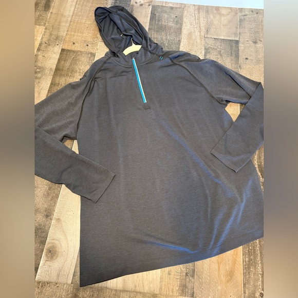Lululemon Half Zip Hooded Pullover Thumbholes Gray XXL